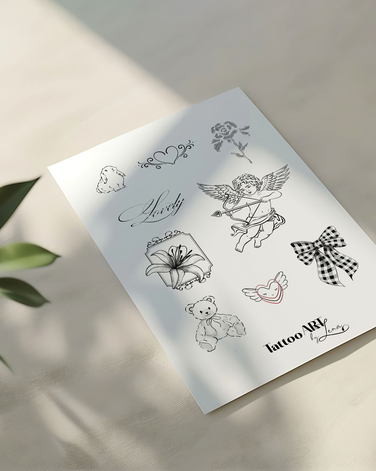 Klebetattoo Fineline Lovely, A6 Format